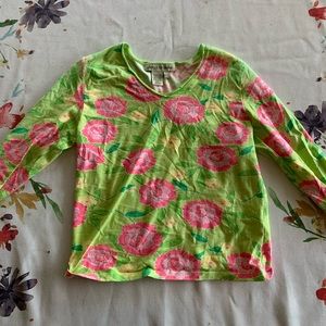 y2k floral top